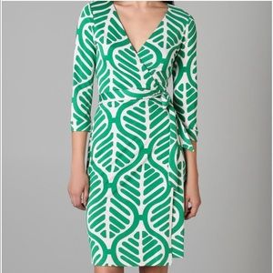 dvf | diane von furstenberg julian mini silk wrap dress